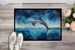 Dolphin In A Starry Sea Doormat Front Door Mat Indoor Outdoor Rugs For Entryway, Non Slip Washable Low Pile, 24H X 36W_maomaolike.com