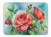 Oklahoma Roses In Watercolor Memory Foam Kitchen Mat Machine Washable Anti-Fatigue Mat Cushion Comfort Bath Mat Or Kitchen Rug_maomaolike.com