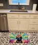 Black Labrador Hippie Dawg Memory Foam Kitchen Mat Machine Washable Anti-Fatigue Mat Cushion Comfort Bath Mat Or Kitchen Rug_maomaolike.com