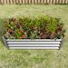 Metal Raised Garden Bed, Rectangle Raised Planter 4×2×1ft For Flowers Plants, Vegetables Herb Silver_maomaolike.com