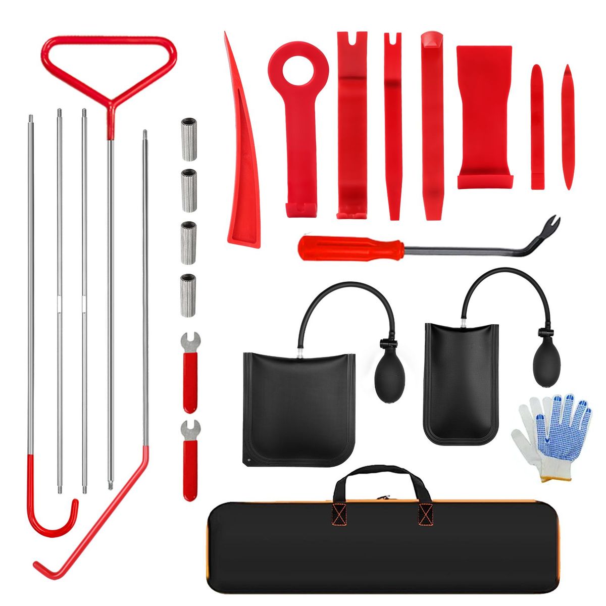 Stainless Steel Hybrid Fifth Wheel Pin Puller, 68-inch Hook J-hook, 25-piece Automotive Tool Set Preferred Merchant Service Providers Include SpeedX.UNIUNI.Amazon.USPS_maomaolike.com