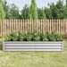 Raised Garden Bed Outdoor, 6×3×1ft , Metal Raised Rectangle Planter Beds For Plants, Vegetables, And Flowers - Silver_maomaolike.com