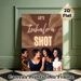 Joyful Girls' Gathering Painting Poster, Warm-toned Retro Style Poster, Playful "Let's Inhale A Shot" Design With Laughing Women, Ideal For Home Bar_maomaolike.com