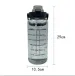 2L Portable Large Capacity Plastic Straw Water Cup Drink Bottle With Time Marker For Outdoor Sports Fitness_maomaolike.com