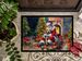 Lakeland Terrier And Santa Claus Doormat Front Door Mat Indoor Outdoor Rugs For Entryway, Non Slip Washable Low Pile, 24H X 36W_maomaolike.com