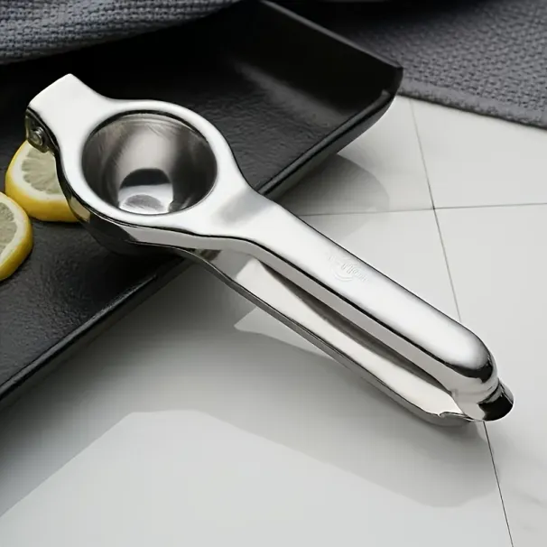1pc Stainless Steel Lemon Juicer - Manual Efficient Juice Press, Easy To For Home & Commercial Use, Fits Various Fruits_maomaolike.com