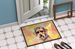 Airedale Terrier Hippie Dawg Doormat Front Door Mat Indoor Outdoor Rugs For Entryway, Non Slip Washable Low Pile, 24H X 36W_maomaolike.com