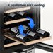 15in Wine Refrigerator Cooler-28 Bottle Capacity_maomaolike.com