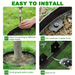 Garden Grass And Stone Green Isolation Belt, Including 15 Long Nails, Lawn, Landscape, Flower Bed, Isolation Strip And Decorative Boundary_maomaolike.com