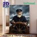 Sea Captain Themed Painting Poster, Realistic Dramatic Stormy Sea Scene Poster, Captivating Nautical Artwork, Ideal For Home Office And Coastal-themed_maomaolike.com