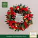 Jinghua 30cm Red Vine Hoop Christmas Decorations Window Wreath Door Wall Hanging_maomaolike.com