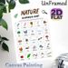 Nature Scavenger Hunt Painting Poster, Vibrant Cartoon Nature Elements Poster, Practical Checklist To Track Found Items For Outdoor Adventures And_maomaolike.com