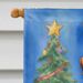 Rhodesian Ridgeback Christmas Reindeer House Flag Large Porch Sleeve Pole Decorative Outside Yard Banner Artwork Wall Hanging, Polyester, House Size, Multicolor_maomaolike.com