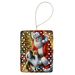 Sheltie And Santa Claus Porcelain Ornament Christmas Tree Hanging Decorations For Home Christmas Holiday, Rectangle, Gift, Multicolor_maomaolike.com