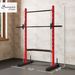 Squat Rack With Pull Up Bar And Barbell Bar Adjustable Bench Press Multi-Function Weight Lifting Half Rack, Red_maomaolike.com