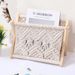 Nordic Cotton Rope Woven Storage Magazine Creative Desktop Bookshelf Floor Rack Photo Prop_maomaolike.com