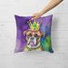 Boxer King Of Mardi Gras Throw Pillow Machine Washable, Indoor Outdoor Decorative Pillow For Couch, Bed Or Patio, 18Hx18W_maomaolike.com