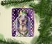 English Setter King Of Mardi Gras Porcelain Ornament Christmas Tree Hanging Decorations For Home Christmas Holiday, Rectangle, Gift, Multicolor_maomaolike.com