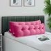 SOGA 2X 100cm Red Triangular Wedge Bed Pillow Headboard_maomaolike.com