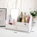 Makeup Desktop Dressing Ins Internet Celebrity Cosmetic Storage Box Home Dormitory Reversible Beauty Mirror_maomaolike.com