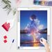 PhotoCustom 5d Diy Diamond Painting Beach Beautiful Girl Full Round Diamond Embroidery Mosaic Portrait Home Decoration_maomaolike.com