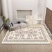 Living Room Rug Large Size Gorgeous Gold Frame Design Bedroom Rug Plush Thickened Machine Washable Thickened Underlay Interior Decorative Rug_maomaolike.com