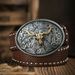 HOT Western Cowboy PU Leather Belt - Men Waist Strap Bull Decoration Floral Engraved for Jeans_maomaolike.com