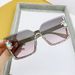 Unisex Fashion Round Diamond Studded Sunglasses Sun Protection Sunglasses Outdoor Rhinestone Glasses_maomaolike.com