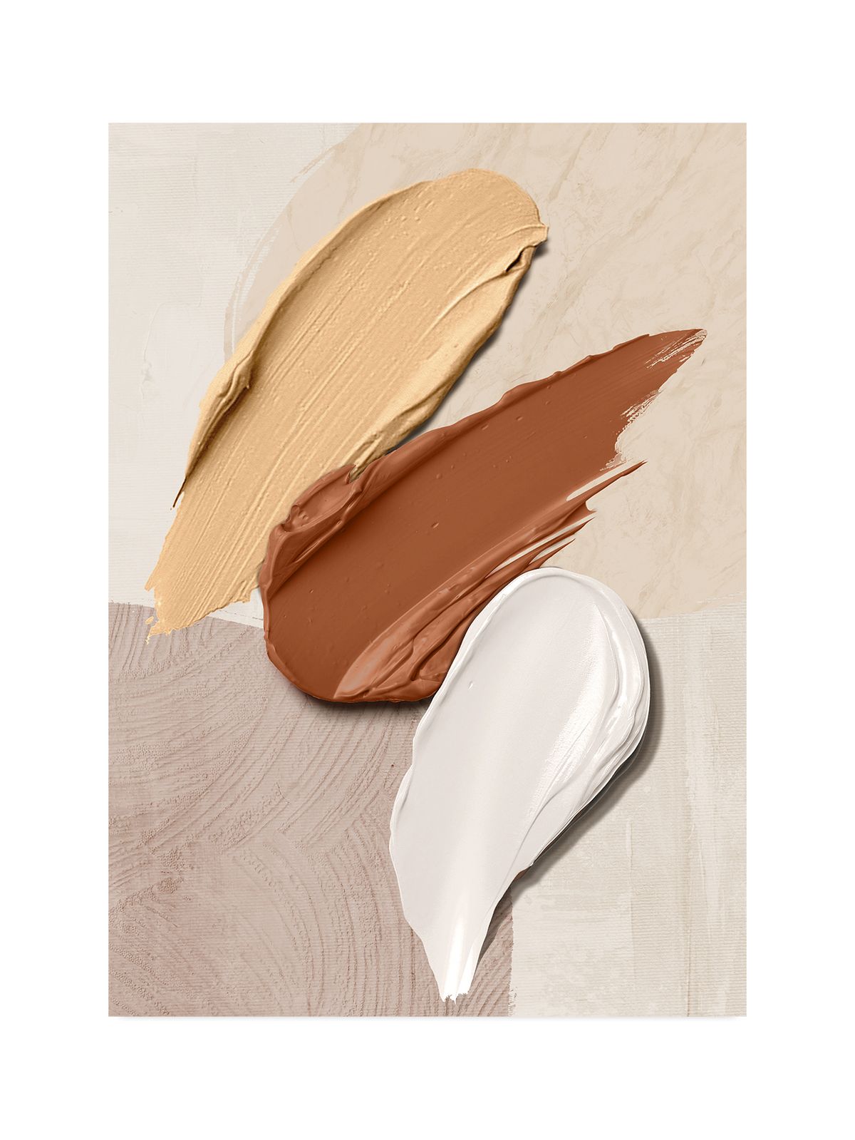 Contemporary Wabi-Sabi Style, Dune And Wave Print Artworks Adorned With Thick, Freely Layered Brushstrokes, Exuding An Atmosphere Rich In Mood._maomaolike.com