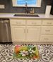 Virginia American Dogwood In Watercolor Memory Foam Kitchen Mat Machine Washable Anti-Fatigue Mat Cushion Comfort Bath Mat Or Kitchen Rug_maomaolike.com