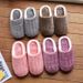 Unisex Fluffy Home Slippers Soft Lightweight Anti Slip Comfortable Indoor Slides For Autumn Winter_maomaolike.com