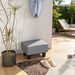 Ottoman Foot Rest, Small Foot Stool With Linen Fabric Upholstery And Plastic Legs, Cube Ottoman_maomaolike.com