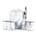 Stainless Steel Ice Bucket With Rocks Glass Set, Marble_maomaolike.com