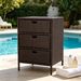 Patio PE Rattan Storage Cabinet, Wicker Pool Cabinet Organizer, Outdoor Towel RackOutdoor Towel Rack_maomaolike.com