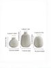 3PC Ceramic Minimalist Floral Vase, Suitable For Home Decoration, Desktop Decoration, Living Room, Dried Flowers And Fresh Flowers_maomaolike.com