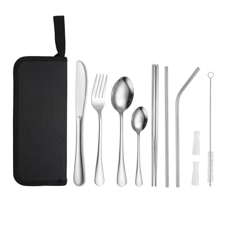 Portable Picnic Knife And Fork Tool With Storage Bag For Outdoor_maomaolike.com