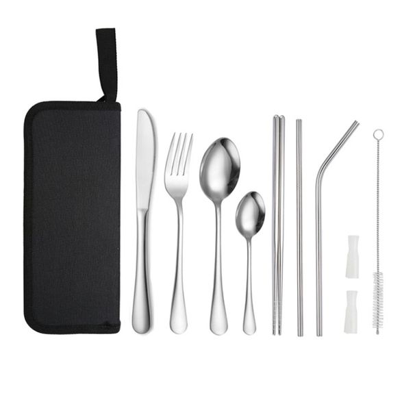 Portable Picnic Knife And Fork Tool With Storage Bag For Outdoor_maomaolike.com