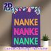 NANKE Typography Painting Poster, Vibrant Retro-style Colorful Lettering Poster, Eye-catching Bold Text Design Ideal For Home Wall Decor, Living Room_maomaolike.com