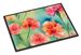 Carnations In Watercolor Doormat Front Door Mat Indoor Outdoor Rugs For Entryway, Non Slip Washable Low Pile, 24H X 36W_maomaolike.com