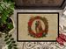 Afghan Hound Christmas Flowers Doormat Front Door Mat Indoor Outdoor Rugs For Entryway, Non Slip Washable Low Pile, 24H X 36W_maomaolike.com