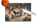 Cows Evening Milking Time Glass Cutting Board Decorative Tempered Glass Kitchen Cutting And Serving Board Large Size Chopping Board_maomaolike.com