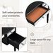 43" Dressing Table Set With Mirrored Drawers And Stool, Tri-fold Mirror, Makeup Vanity Set For Bedroom, Black_maomaolike.com