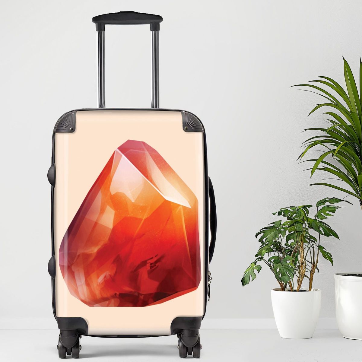 Crystal15 Luggage, 20/24/28 Inch Luggage, Carry-On, Custom Luggage, Luggage Set, Suitcase, Travel, Vacation, Cabin Suitcase, Custom Suitcase, Personalized Luggage_maomaolike.com