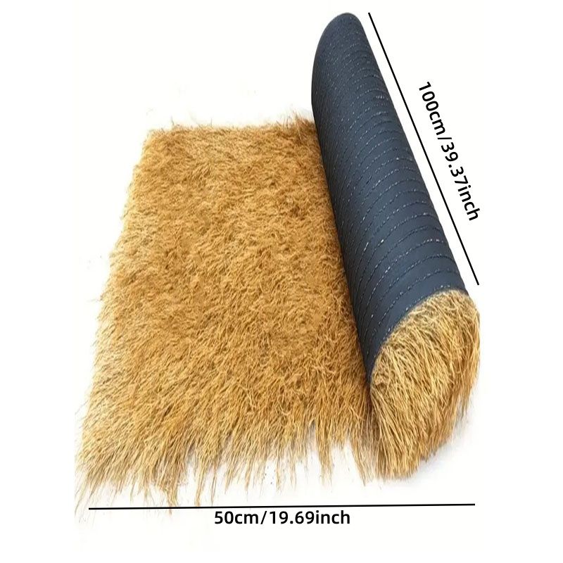 Simulated Thatched Roof, Thatched Eaves, Artificial Fake Straw Lawn, Sunshade Grass Shed Roof, Grass Curtain_maomaolike.com