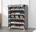 Simple Multi-layer Combination Dustproof Shoe Rack Storage Shoe Cabinet Cloth Shoe Cabinet Steel Frame Fashionable And Creative Dustproof Shoe Rack_maomaolike.com