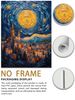 European And American Oil Paintings In The Style Of Van Gogh: Skies, Oceans, Suns. Decorative Art Prints, Living Room Wall Art, Art Exhibition Pieces._maomaolike.com