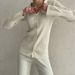Women's Clothing OL casual knitted suit for home and street, comfortable and simple style _maomaolike.com