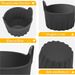 4pcs,Air Fryer Egg Moulds, Silicone Non-Stick Egg Tray Reusable Ramekins For Air Fryer Egg Poacher Egg Cooker Waffle Molds Air Fryer Accessories Black_maomaolike.com