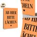 German Quote Painting Poster, Warm Orange Minimalist Typographic Poster, Cheerful Reminder To Spread Positivity, Ideal For Home, Office And Entryway_maomaolike.com