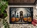 Bloodhound Spooky Halloween Doormat Front Door Mat Indoor Outdoor Rugs For Entryway, Non Slip Washable Low Pile, 24H X 36W_maomaolike.com